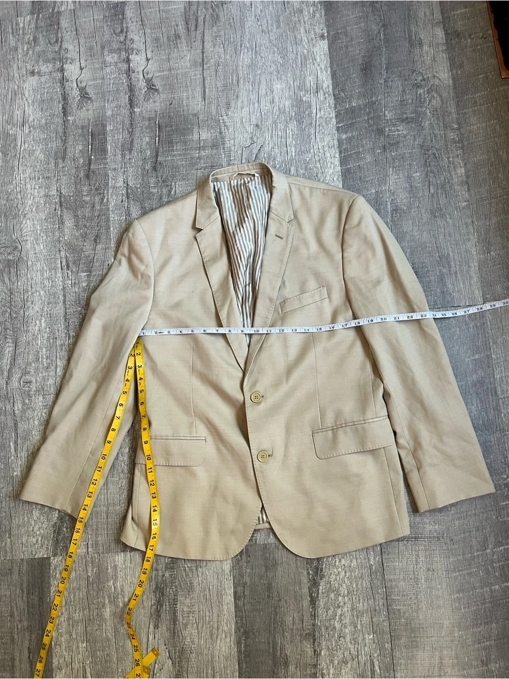 The Black TUX Beige Suit Jacket
